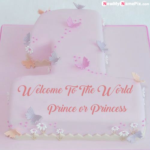 1st Birthday Welcome Cake Name Image Create