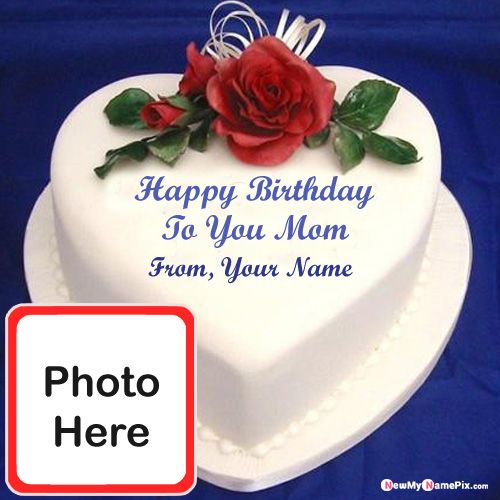 Happy Birthday Cake For Mom Wishes Photo With Name Images