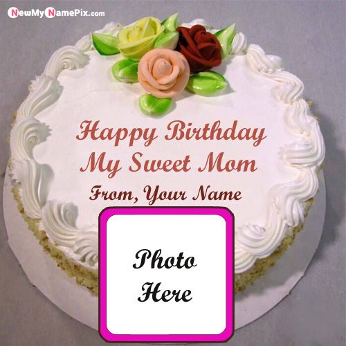 Latest Best Birthday Cake For Mom Photo With Name Image Creator Free