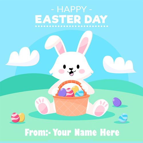 Make Your Name Happy Easter Day Wishes Profile Images Free