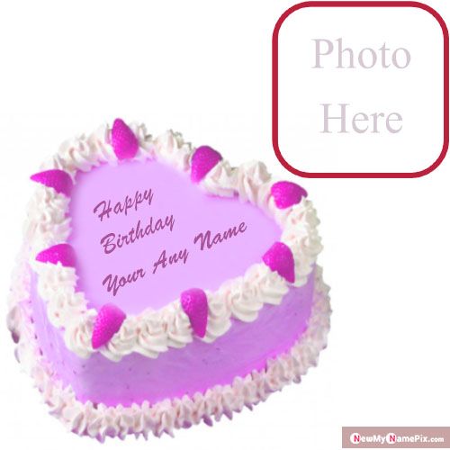 Beautiful Birthday Cake With Name Photo Frame Wishes Images Download Customized