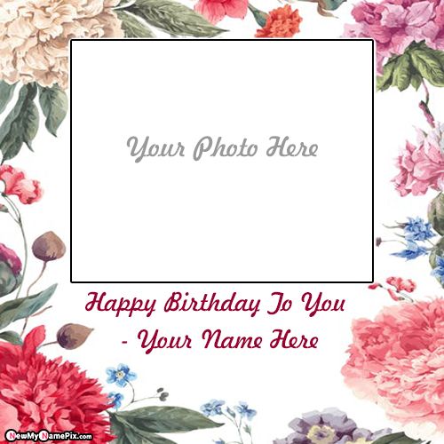 Sister Birthday Celebration Photo And Name Wishes Download Card