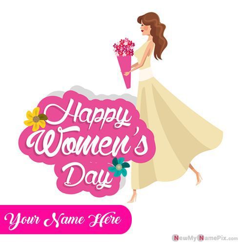 Happy Women's Day Wishes Image With Name Edit Free
