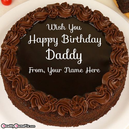 Write My Name On Birthday Cake Father Wishes