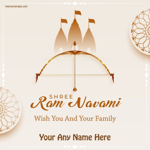 Wishes Shri Ram Navami Greeting Card Making Tools Online Edit Name Free