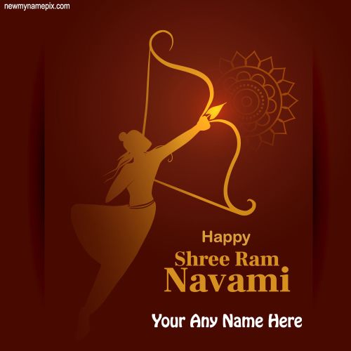 Ram Navami Ki Hardik Shubhkamnaye Wishes Photo Create By Name Edit