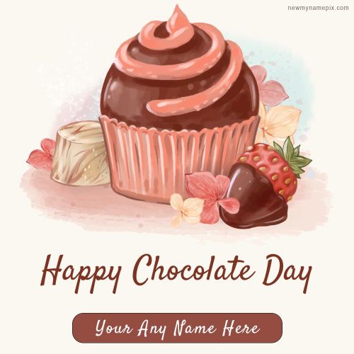 Special Chocolate Day Wishes With Name Card Maker 2024