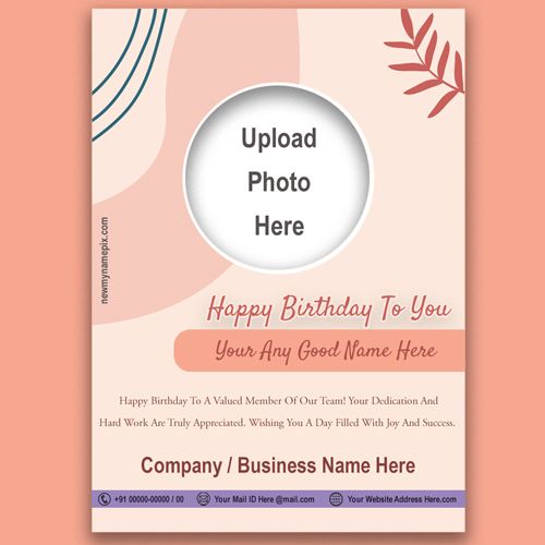 Birthday Wishes Corporate Card