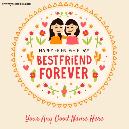 Friendship Day Greeting With Name