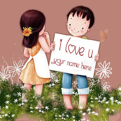 Cute Boys I Love You Propose To Girl Name Pictures - Love Name Pix
