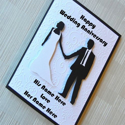 Best Greeting Card For Anniversary Wishes Wife And Husband Name