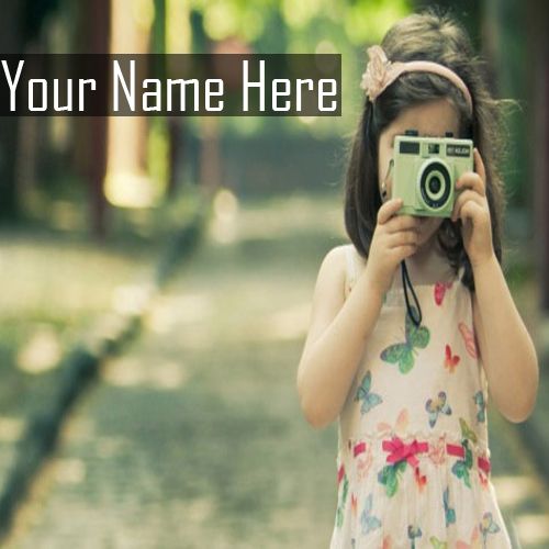 Awesome Camera Cute Girl With Name Picture - Name Cute Profile