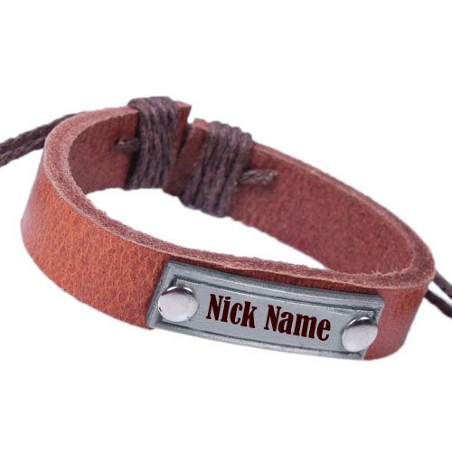 Boy new stylish hand bracelet with name profile pictures