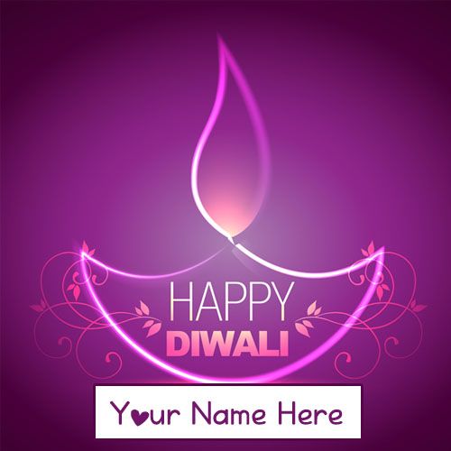 Diwali Beautiful Wish Card With Your Name Write Pics Download