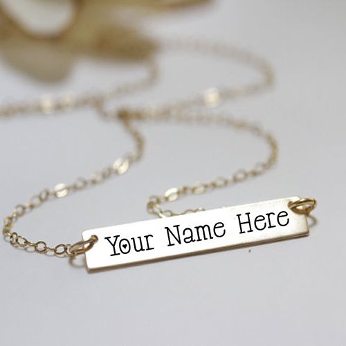 Beautiful necklace with my/your name writing pictures download free