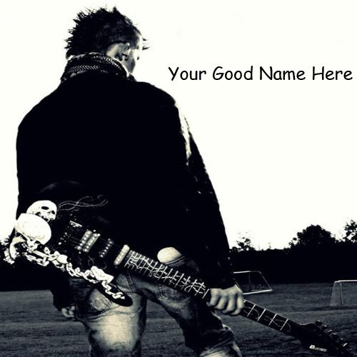 Cool Boy Love Music Guitar Profile Picture On Write My Name Dp