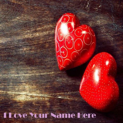 Red Heart I Love Write Your Name Picture - Online Love Name Pix