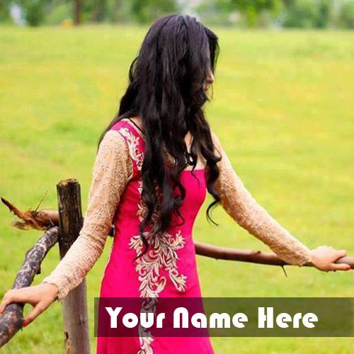 Beautiful Pink Dress Girl Profile With Name Picture - Girl Name Pix