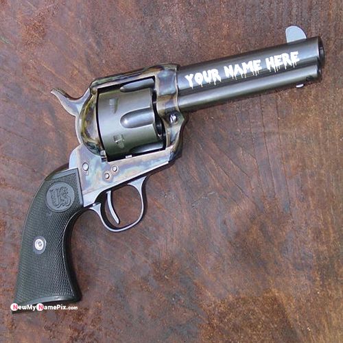 Colt Revolver Gun Cool Dp With Name Picture - New My Name Pix