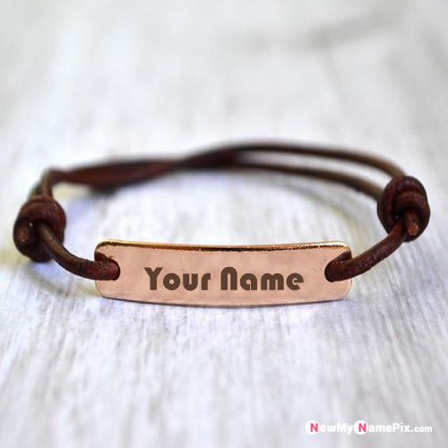 Best Friend Leather Hand Bracelets Name Picture - My Name Pic