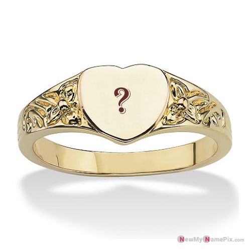 Heart wedding anniversary ring alphabet name pictures create online