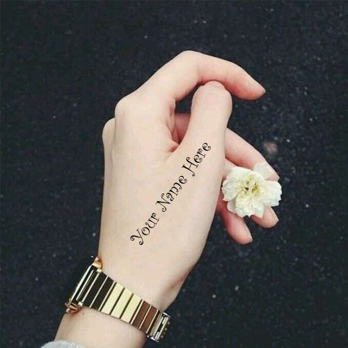 Beautiful Cool Girl Hand Writing Your Name Dp Picture