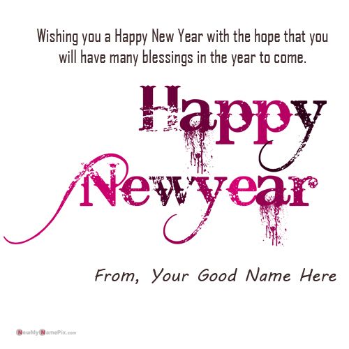 Amazing New Year Eve Name Wishes Pictures Create