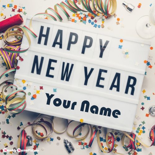 Personalized Happy New Year 2021 With Name Wishes Images