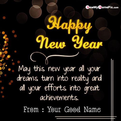 New Year Wishing Greetings 2021 New Year Wishes Greetings Message With Name And Photo Create