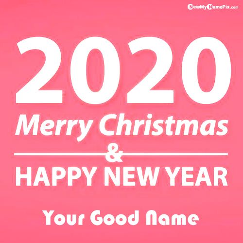 Happy New Year 2025 And Christmas Name Wishes Images