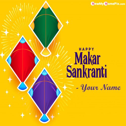 2021 Happy Makar Sankranti Wishes With Name Images