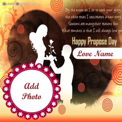 Make Your Name Photo Frame Happy Propose Day Images Editor