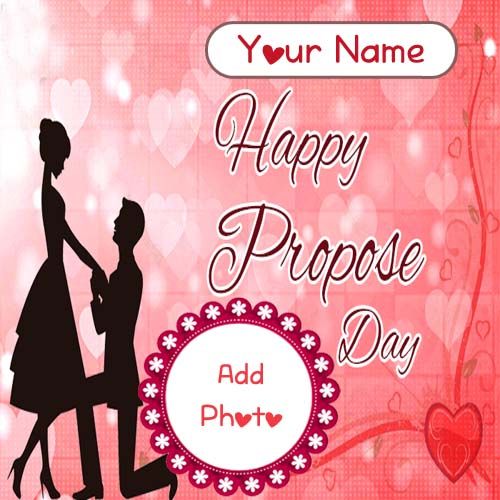 Romantic Happy Propose Day Boyfriend Name And Photo Create