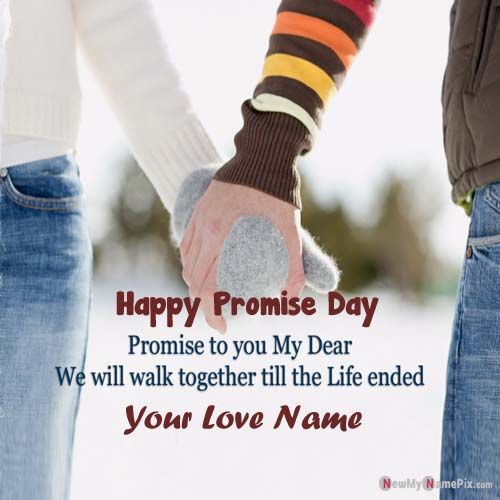 Happy Promise Day Quotes Greetings Card With Name Images 2021