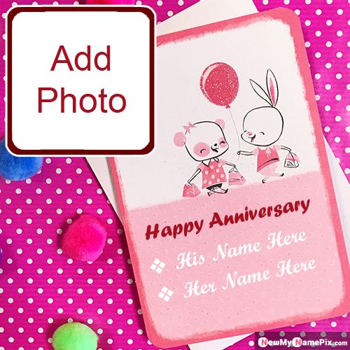 Create Wife Husband Name And Photo Frame Anniversary Profile Picture