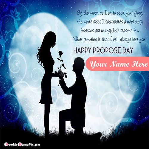 Happy Propose Day Greeting Images With My Name Pictures