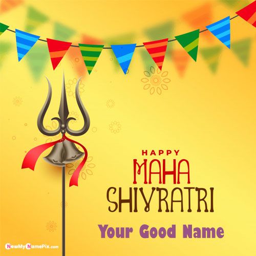 Best Name Greeting Festival Shivaratri Wishes Lord Shiv Photo
