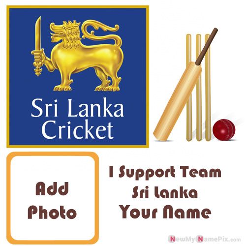 I Support Sri Lanka Cricket Team Love Profile With Name And Photo Frame