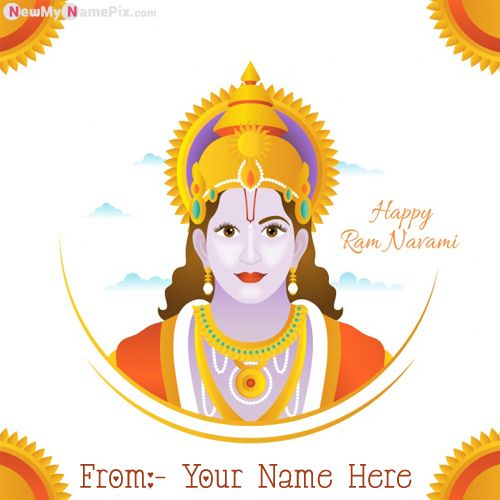 Creating My Name Wish You Ram Navami Images