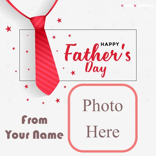 Fathers day wishes name with photo greeting card create