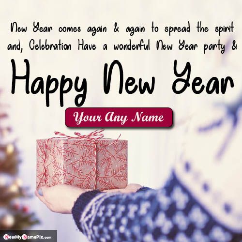 Happy New Year 2022 Name Edit