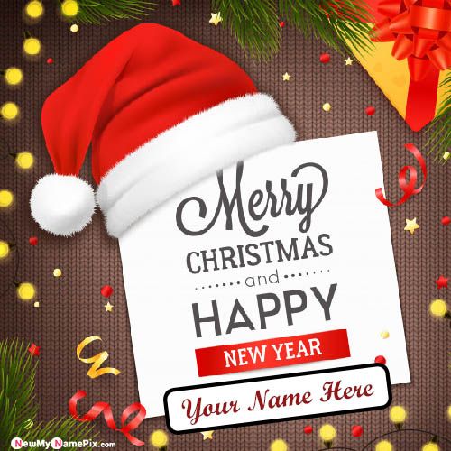 Merry Christmas & 2021 New Year Images With Name