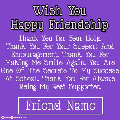 Best Friendship Quotes Card For Girlfriend Wishes Name Images
