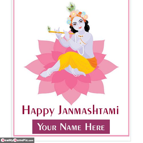 Create Name Greeting Card Janmashtami 2021 Wishes Images