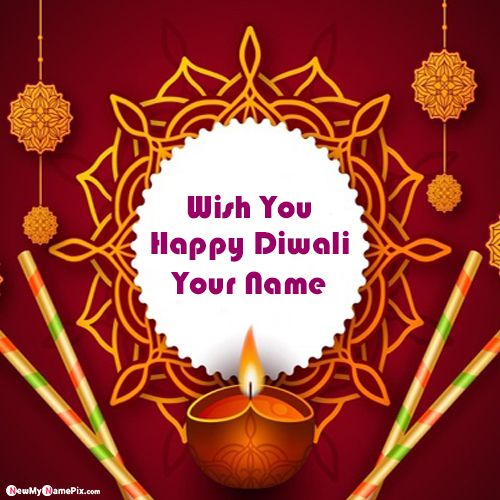 Write My Name On Diwali Greetings Pic Create Online