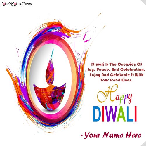 Make Your Name On Happy Diwali Quotes And Messages Images