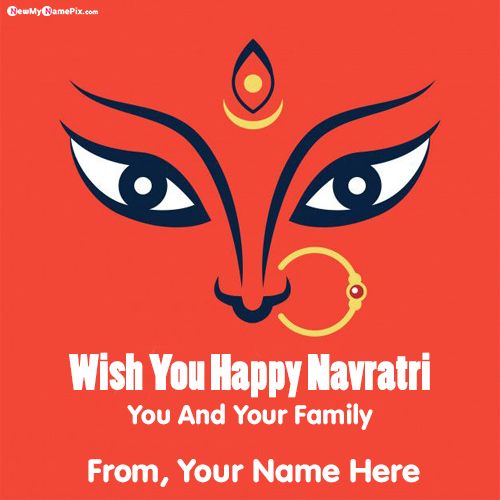 2021 Happy Navratri Greeting Pictures Download Name Write