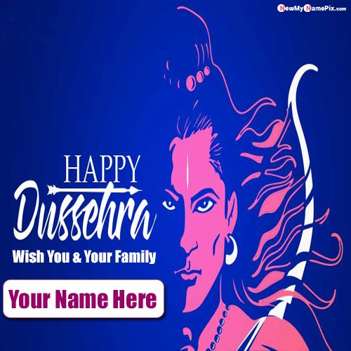 Happy Dussehra Wish You All Photo With Name Create Card