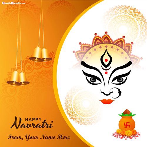 Happy  Navratri Wish You Best Pictures Online Name Create