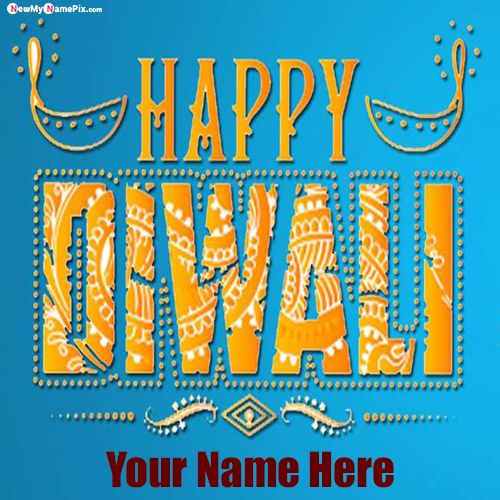 Special Your Name Write Send Diwali Message Images
